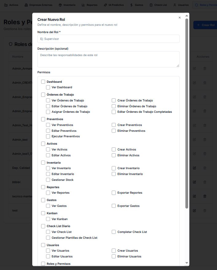 Roles y Permisos ERP - Control de Acceso Granular por Rol